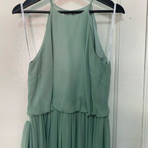 Donna Morgan Maxi Dress - BHLDN - Size 6 - Mint Green